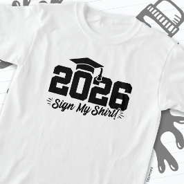 Klasse 2026 Abschluss Unterschreiben Mein Shirt Se