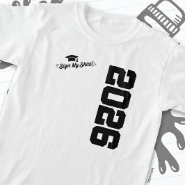 Klasse 2026 Abschluss Unterschreiben Mein Shirt Se