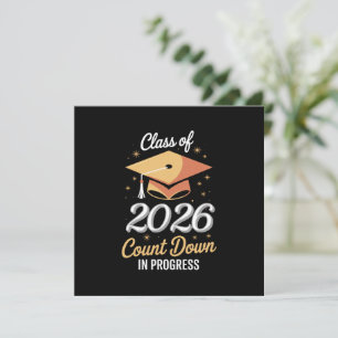 Klasse 2026 Countdown im Gange Personalisiert  Dankeskarte