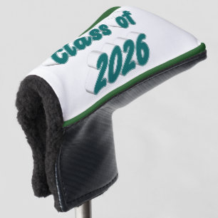 Klasse 2026 grüne Typografie Abschluss Golf Headcover