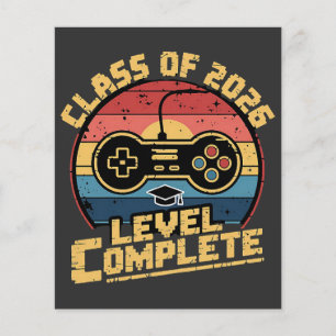 Klasse 2026 Level abgeschlossen Flyer