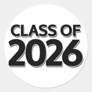 Klasse 2026 runder aufkleber