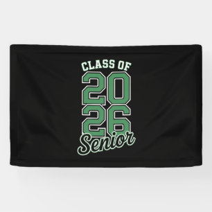 Klasse 2026 Senior Grün Abschluss Absolvent Banner