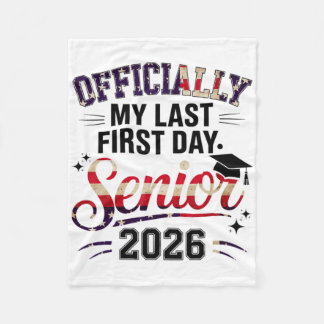 Klasse 2026 Seniorinnen Mein letzter erster Schult Fleecedecke