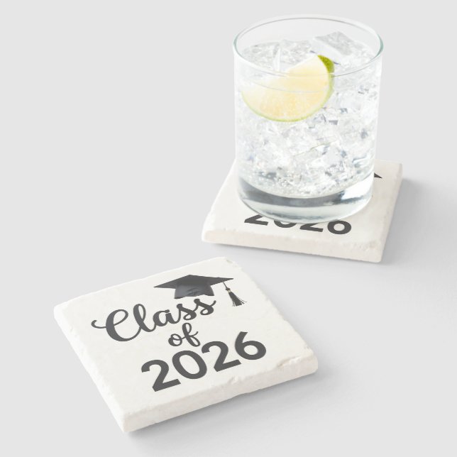Klasse 2026 steinuntersetzer (Seitenansicht)