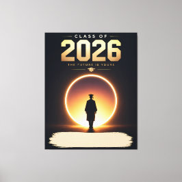 Klasse 2026 Zukunft gehört dir Benutzerdefinierter Leinwanddruck