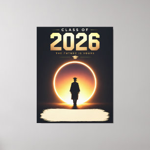 Klasse 2026 Zukunft gehört dir Benutzerdefinierter Leinwanddruck