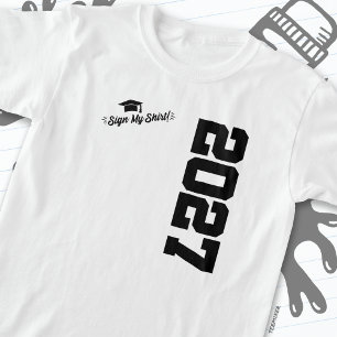 Klasse 2027 Abschluss Unterschreiben Mein Shirt Se