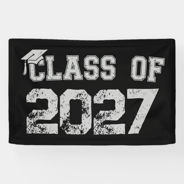 Klasse 2027 Abschlussklasse 2026 Absolvent Banner (Horizontal)