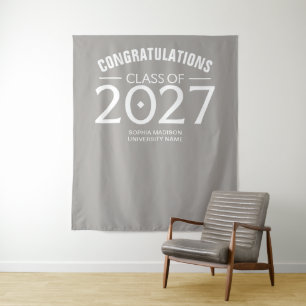Klasse 2027 Herzlichen Glückwunsch Fette Abschluss Wandteppich