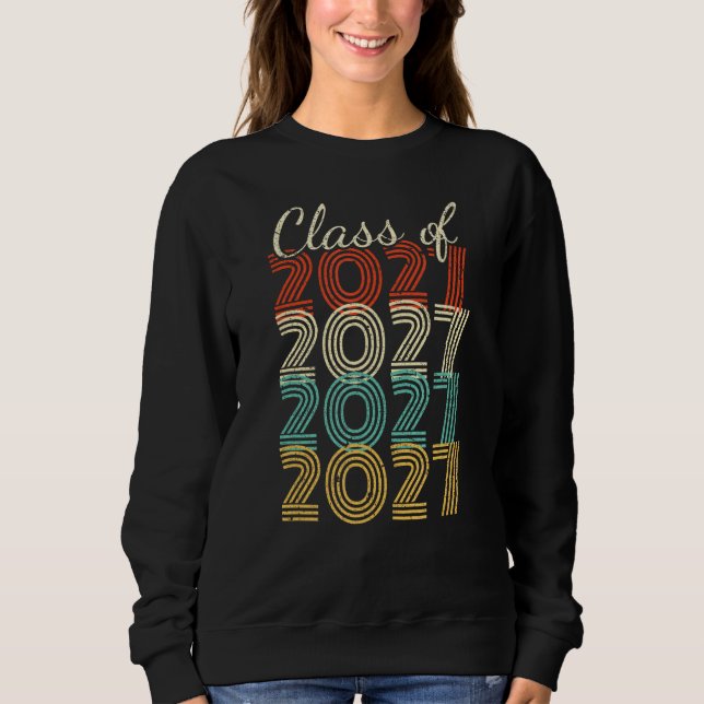 Klasse 2027 Senior 2027 Abschluss Sweatshirt (Vorderseite)