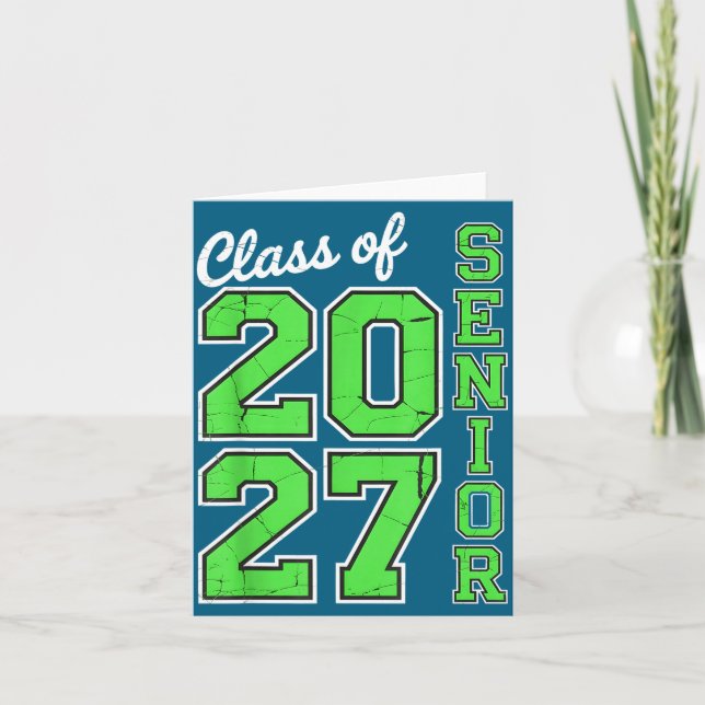 Klasse 2027 Senior 27 High Karte (Vorderseite)