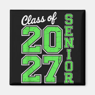 Klasse 2027 Senior 27 Hoch Design Magnet