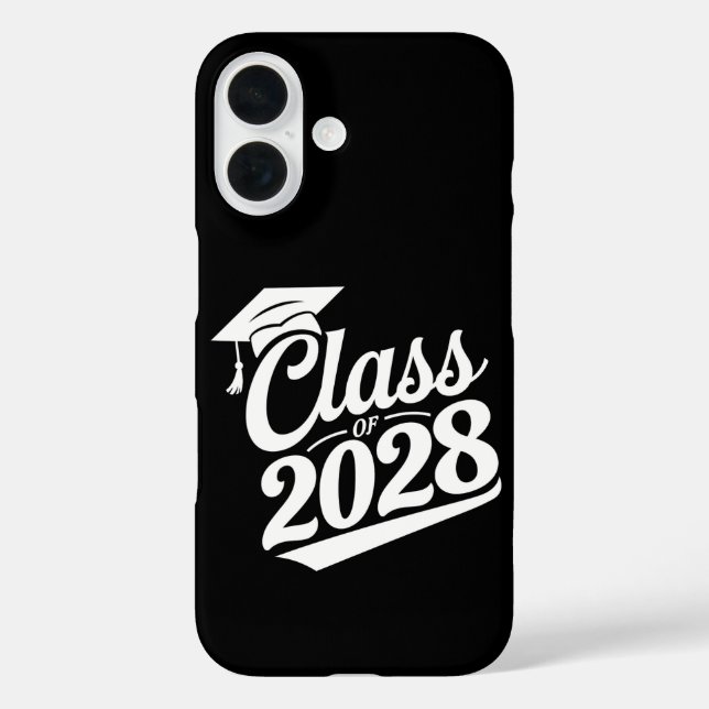 Klasse 2028 Abschluss für den Abschluss eines Schu Case-Mate iPhone Hülle (Rückseite)