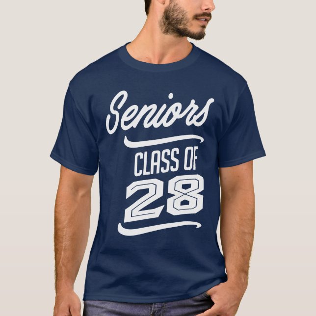 Klasse 2028 - Hochschule für Abschluss T-Shirt (Vorderseite)