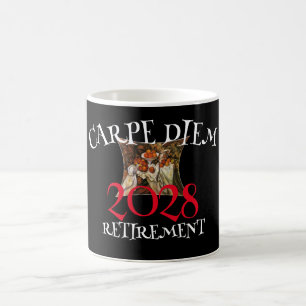 Klasse 2028 Ruhestand Carpe Diem Kaffeetasse