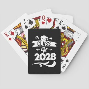 Klasse 2028 TShirt Senior 2028 Abschluss Spielkarten