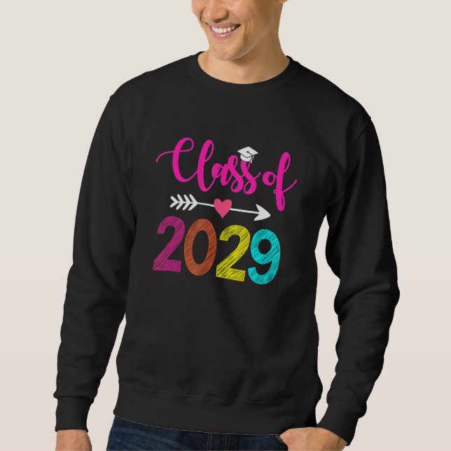 Klasse 2029 Abschluss im Vorschulalter Sweatshirt (Vorderseite)