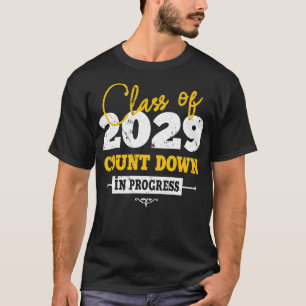 Klasse 2029 Countdown Lustiger Abschluss 2022 Erst T-Shirt