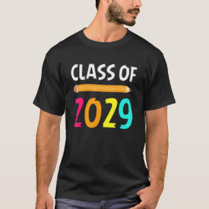 Klasse 2029 mit Farbstift wachsen T-Shirt