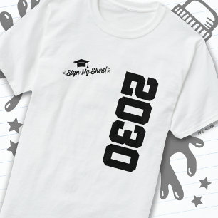 Klasse 2030 Abschluss Unterschreiben Mein Shirt Se
