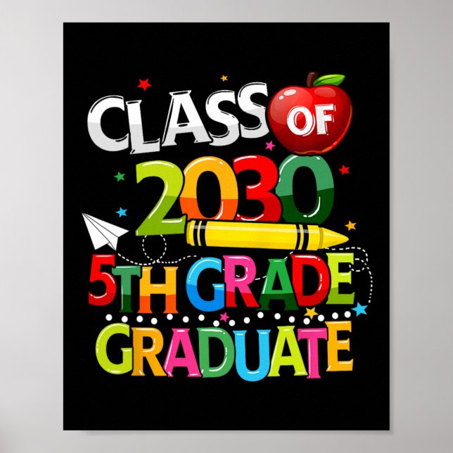 Klasse 2030 Letzter Schultag Poster (Vorne)