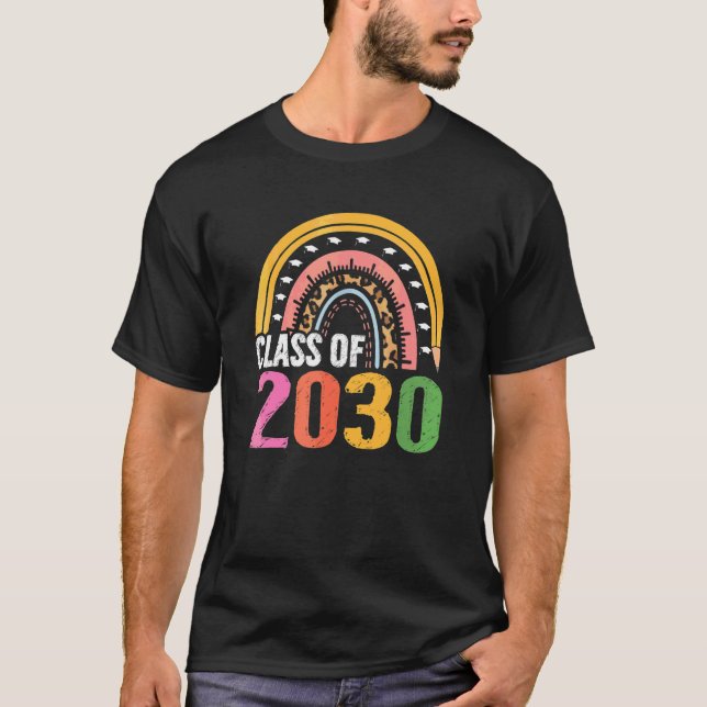 Klasse 2030 Rainbow Grow 2030 Boho T-Shirt (Vorderseite)