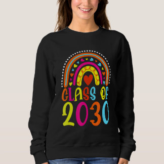 Klasse 2030 Rainbow Pink Graduate Preschool Art Sweatshirt