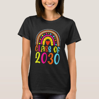 Klasse 2030 Rainbow Pink Graduate Preschool Art T-Shirt