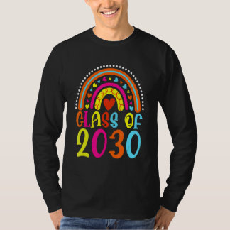 Klasse 2030 Rainbow Pink Graduate Preschool Art T-Shirt