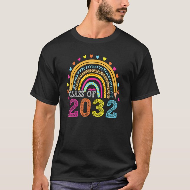 Klasse 2032 Abschluss vor dem Abschluss des Vorsch T-Shirt (Vorderseite)
