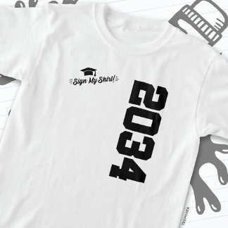 Klasse 2034 Abschluss Unterschreiben Mein Shirt Se