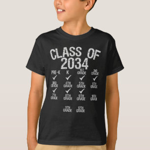Klasse 2034 mit Abschluss 5. Klasse wachsen T-Shirt
