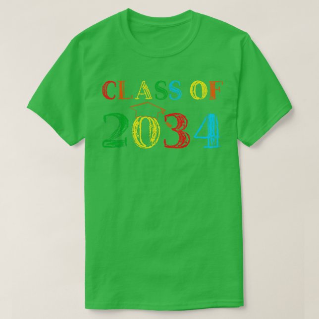 Klasse 2034 mit Abschluss IV wachsen T-Shirt (Design vorne)
