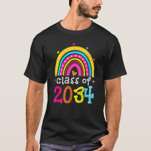Klasse 2034 Regenbogen vor dem K-Graduate-Vorschul T-Shirt