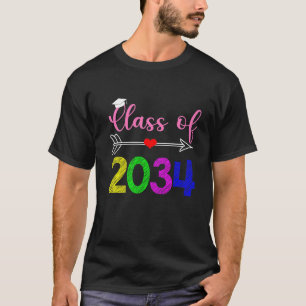 Klasse 2034 wächst mit Me Checklist-Abschluss T-Shirt