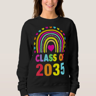 Klasse 2035 Abschluss im Vorschulalter vor dem Abs Sweatshirt