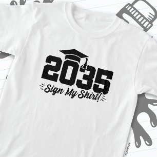 Klasse 2035 Abschluss Unterschreiben Mein Shirt Se