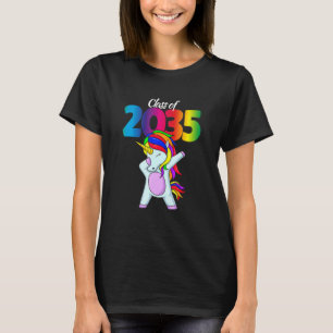 Klasse 2035 Einhorn-Dabbing zurück in die Schulkne T-Shirt