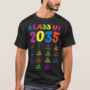 Klasse 2035 Grad vor K wachsen mit meinem Handprin T-Shirt
