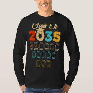 Klasse 2035 Handprint Kindergarten vor dem 1. Tag T-Shirt