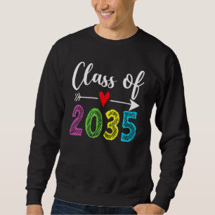 Klasse 2035 Kindergarten vor-K wachsen mit mir Gra Sweatshirt