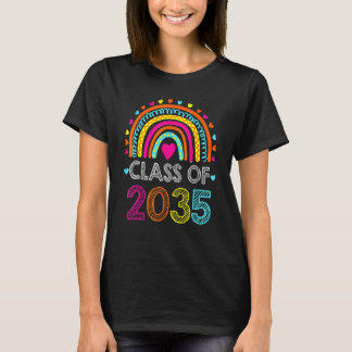 Klasse 2035 Kindergarten vor-K wachsen mit mir Gra T-Shirt
