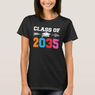 Klasse 2035 Leopard Pre-k Grow mit Graduation T-Shirt