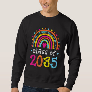 Klasse 2035 Rainbow Pink Graduate Preschool Art Sweatshirt