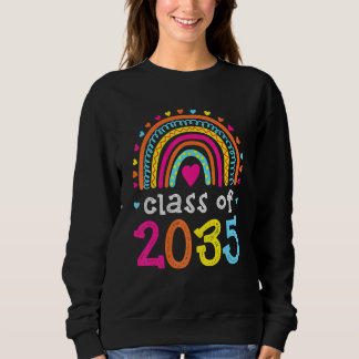 Klasse 2035 Rainbow Pink Graduate Preschool Art Sweatshirt