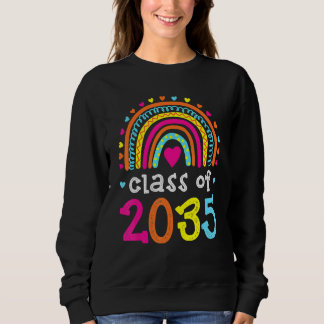 Klasse 2035 Rainbow Pink Graduate Preschool Art Sweatshirt