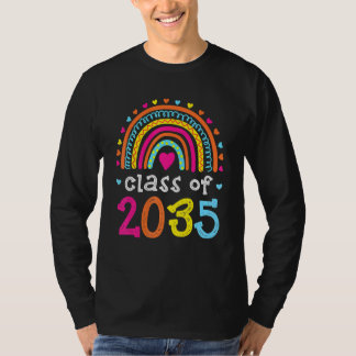 Klasse 2035 Rainbow Pink Graduate Preschool Art T-Shirt