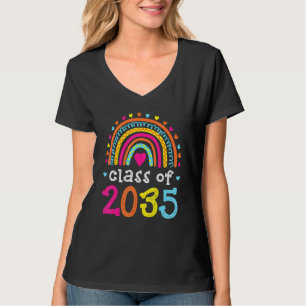Klasse 2035 Rainbow Pink Graduate Preschool Art T-Shirt