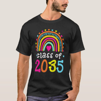Klasse 2035 Rainbow Pink Graduate Preschool Art T-Shirt